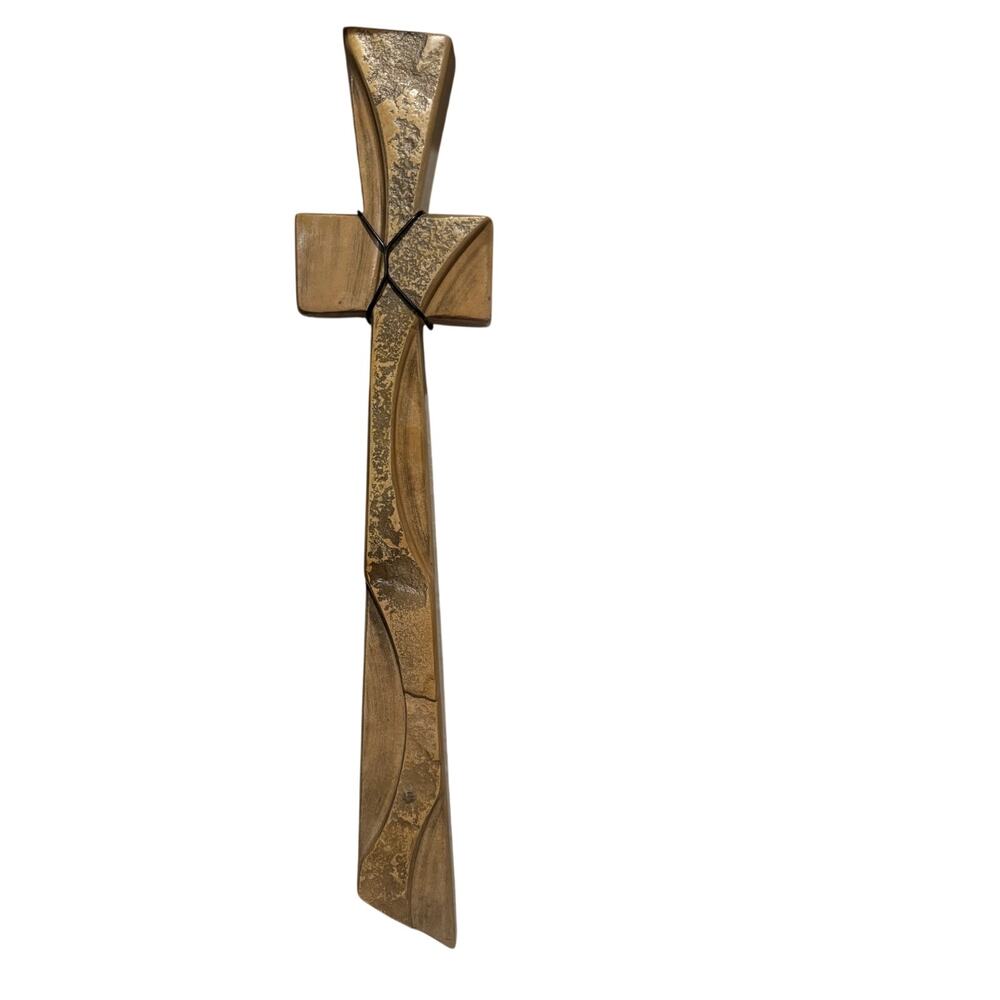 Natural Stone Carved Cross